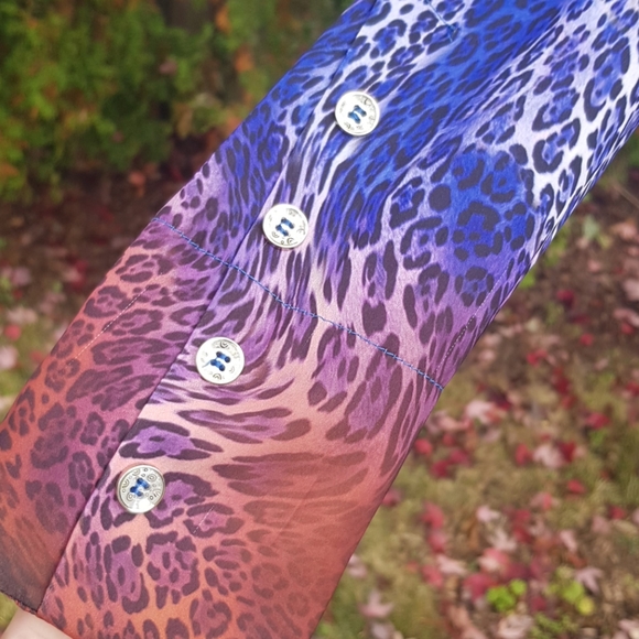 Like New Vibrant Multicolour Print Blouse - Picture 6 of 9